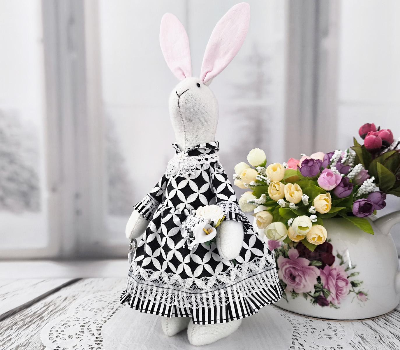 Лялька інтер'єрна Зайка в стилі ретро (2552693288)