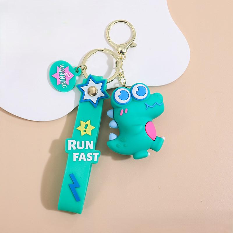 Брелок для ключів Run Fast Динозавр Бірюзовий (074)