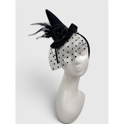Колпак Ведьмочка мини на обруче Seta Decor (19-164BLK-1)
