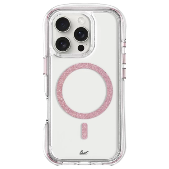Чехол-накладка Laut AERO SPARKLE for iPhone 16 Pro Max with MagSafe, Crystal Pink (L_IP24D_AS_P)
