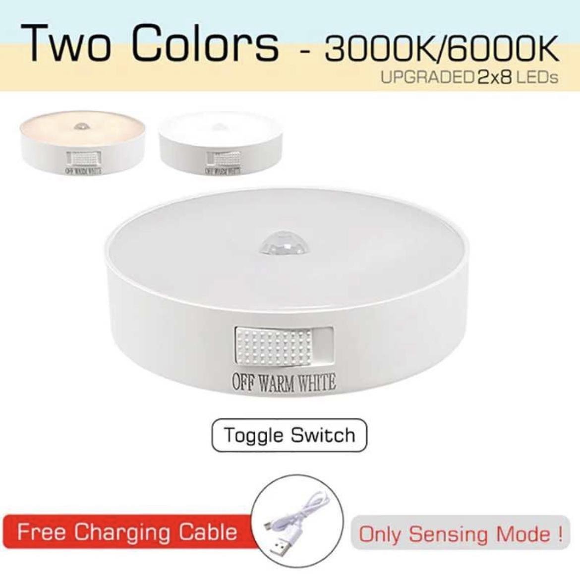 Светильник светодиодный со встроенным датчиком движения и батареей 2 шт. (11115893) - фото 3