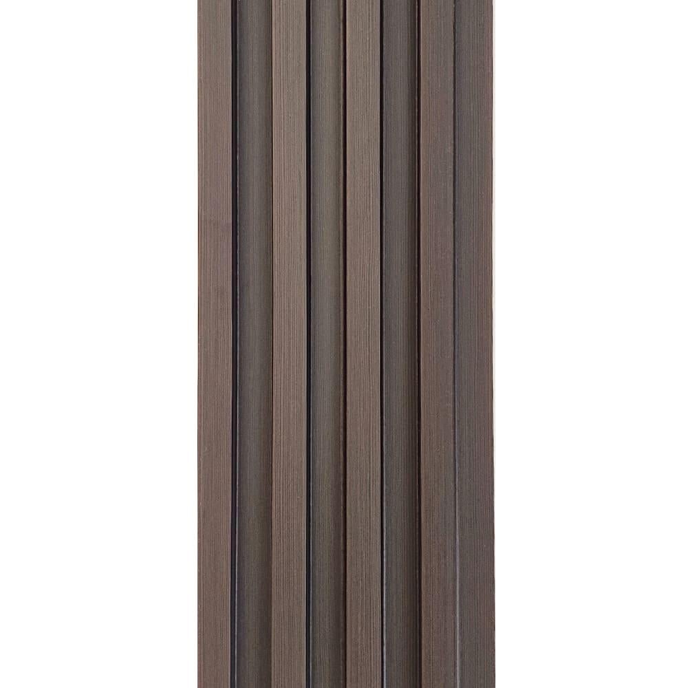 Реечная панель декоративная Sticker Wall WPC 160х3000х23 мм Орех (SW-00001535)