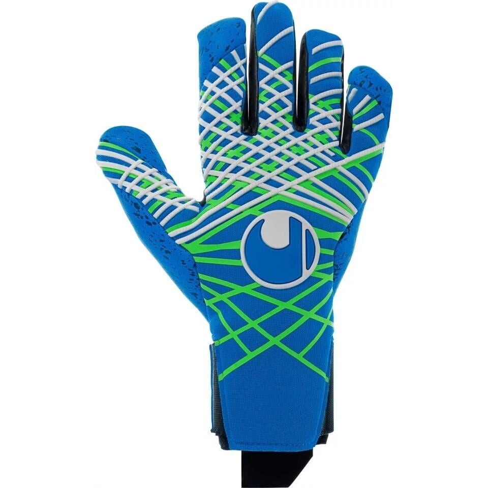 Вратарские перчатки Uhlsport AQUAGRIP HN 1011339 01 р. 9,5 Сине-салатово-белый (54155-75)