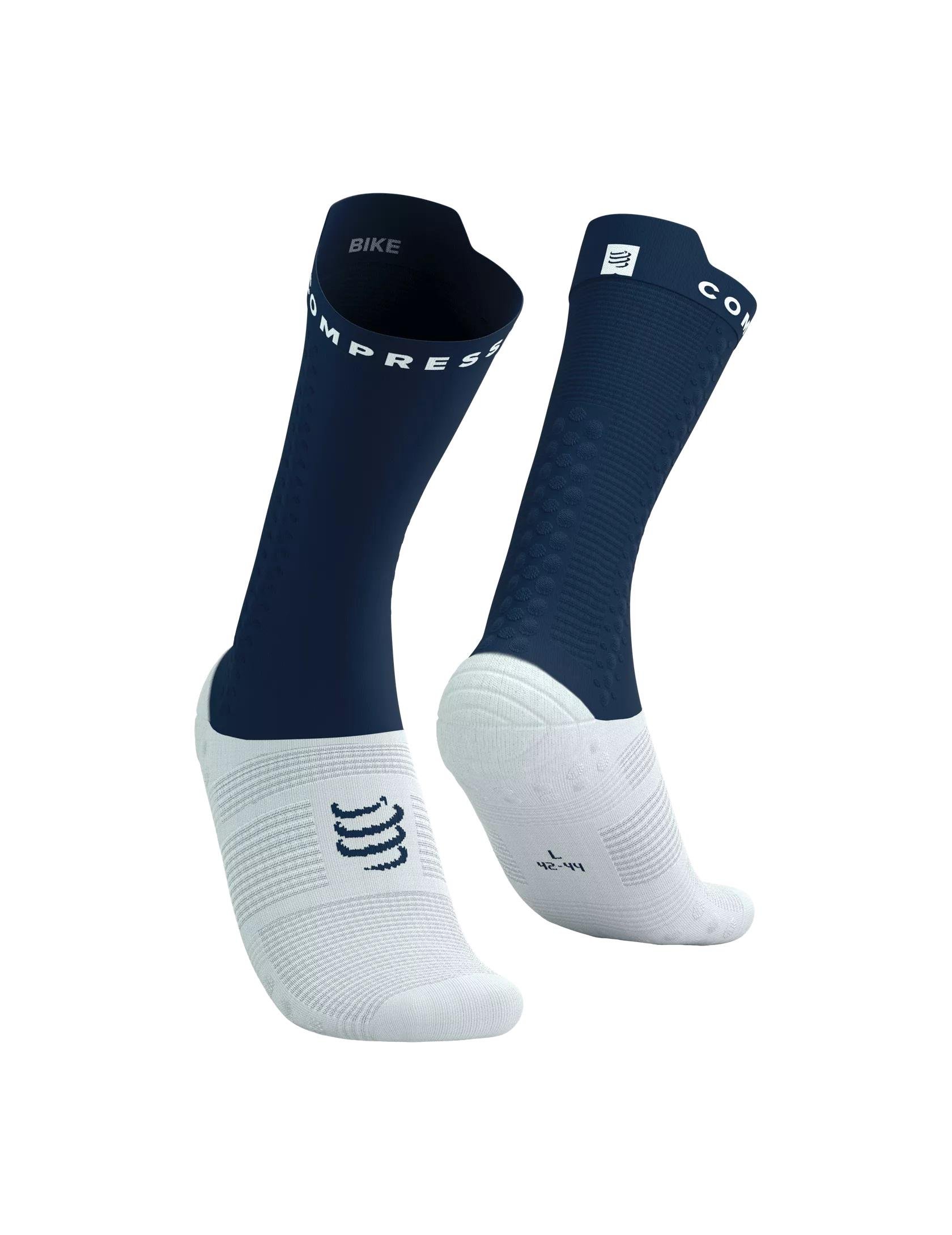 Шкарпетки Compressport Pro Racing Socks V4.0 Bike T1 Blues/White (b59624d2) - фото 1