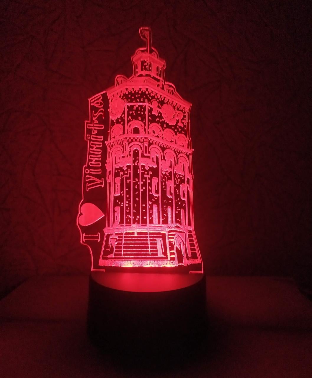 3D-ночник "Вінниця" Башня несколько подсветок/батарейка/220V (1875997495)