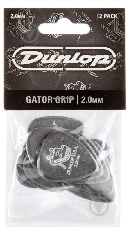 Медиаторы Dunlop 417P2.0 Gator Grip Player's Pack 2.0 mm (12 шт.)