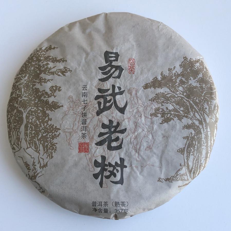 Чай Шу пуер Yi Wu Lao Shu 2019 року млинець 357 г