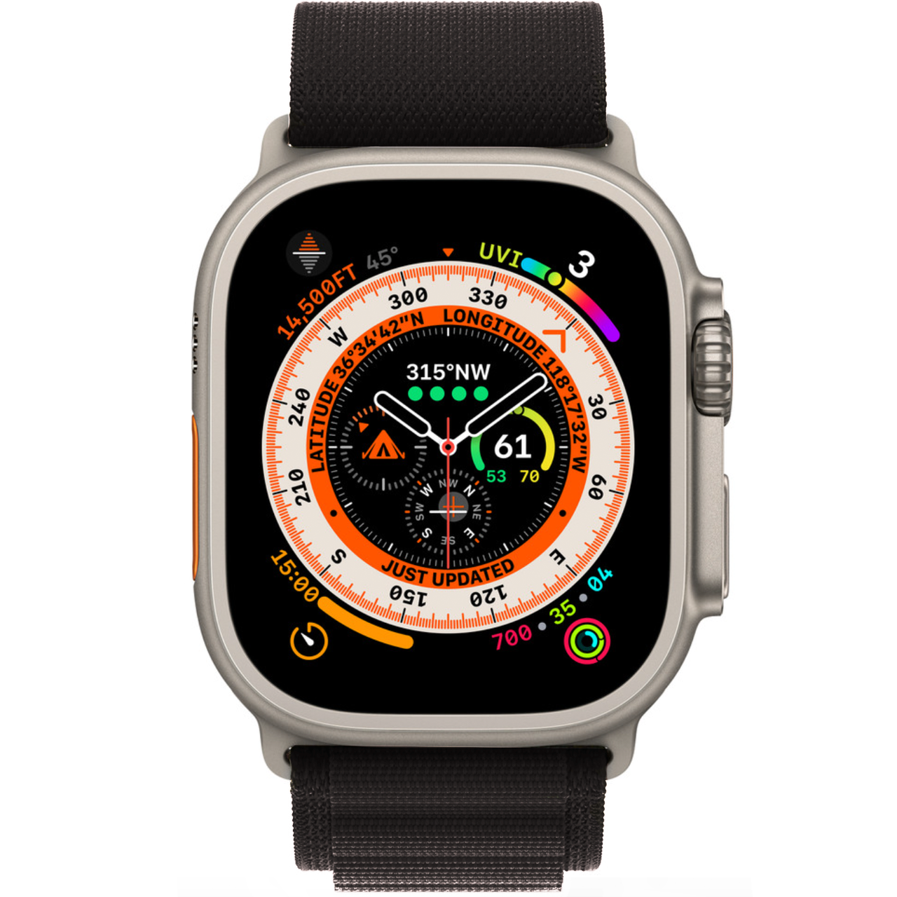 Тканевый ремешок Apple Watch Alpine Loop 41/40/38 mm, Black (HC) - фото 2