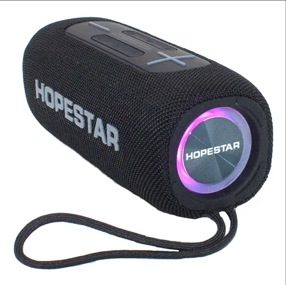 Бездротова портативна колонка Hopestar P32 LED підсвічування Чорний - фото 2