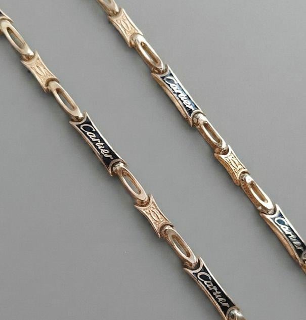 Золотая цепочка Cartier Black (1164)