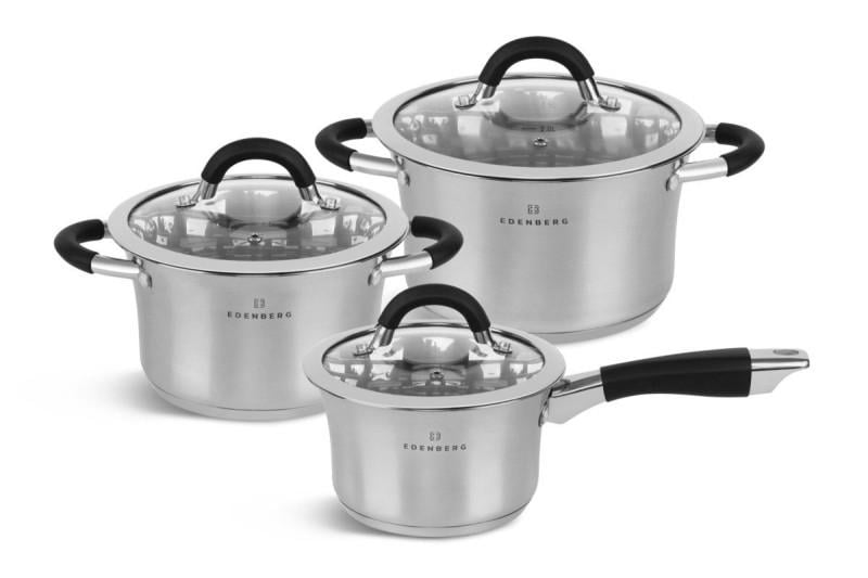 Набор кастрюль Edenberg EB-2403 с ковшком (9-12-EB-2403)