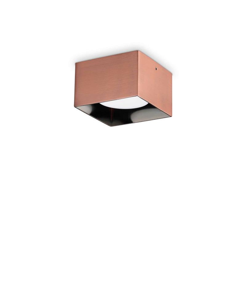 Точечный светильник Ideal Lux 328812 Spike pl1 square GX53 1x15 W IP20 Cooper (328812-Ideal) - фото 1