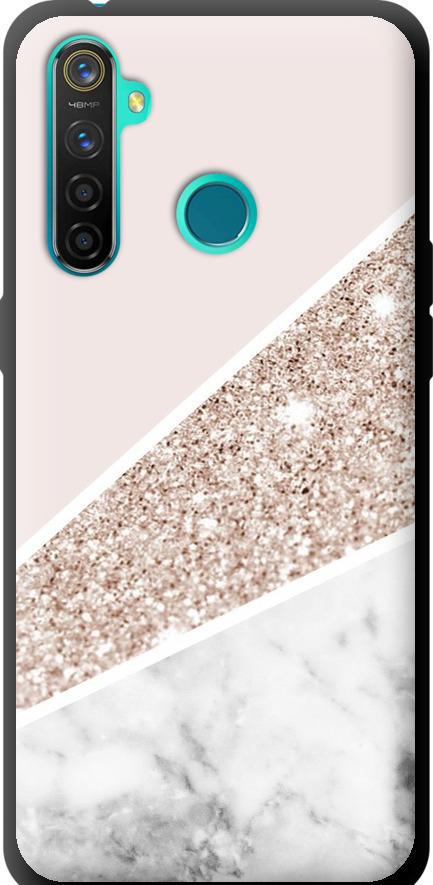 Чехол на Realme 5 Pro Пастельный мрамор (4342b-1861-42517)