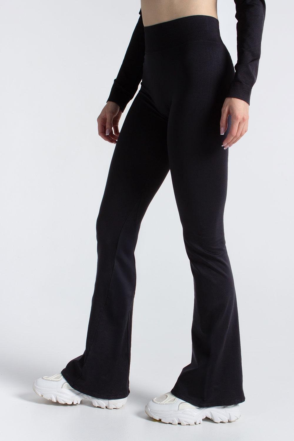 Лосини жіночі безшовні Giulia LEGGINGS FLARED S/M Black-black (4823116935037) - фото 2