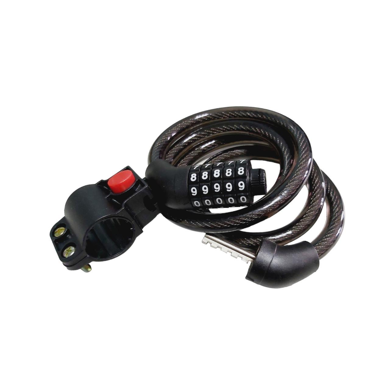 Велозамок протиугінний трос з кодовим замком 1,1 м 09051509 - фото 3 Велозамок протиугінний трос з кодовим замком 1,1 м 09051509 - фото 3