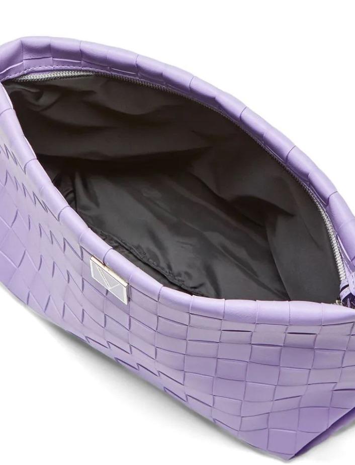 Косметичка кожаная VICTORIA'S SECRET Travel Pouch LILAC WOVEN Лавандовый (11532769) - фото 3