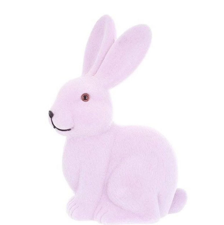 Фигурка пластиковая Кролик флок 23 см (42132)