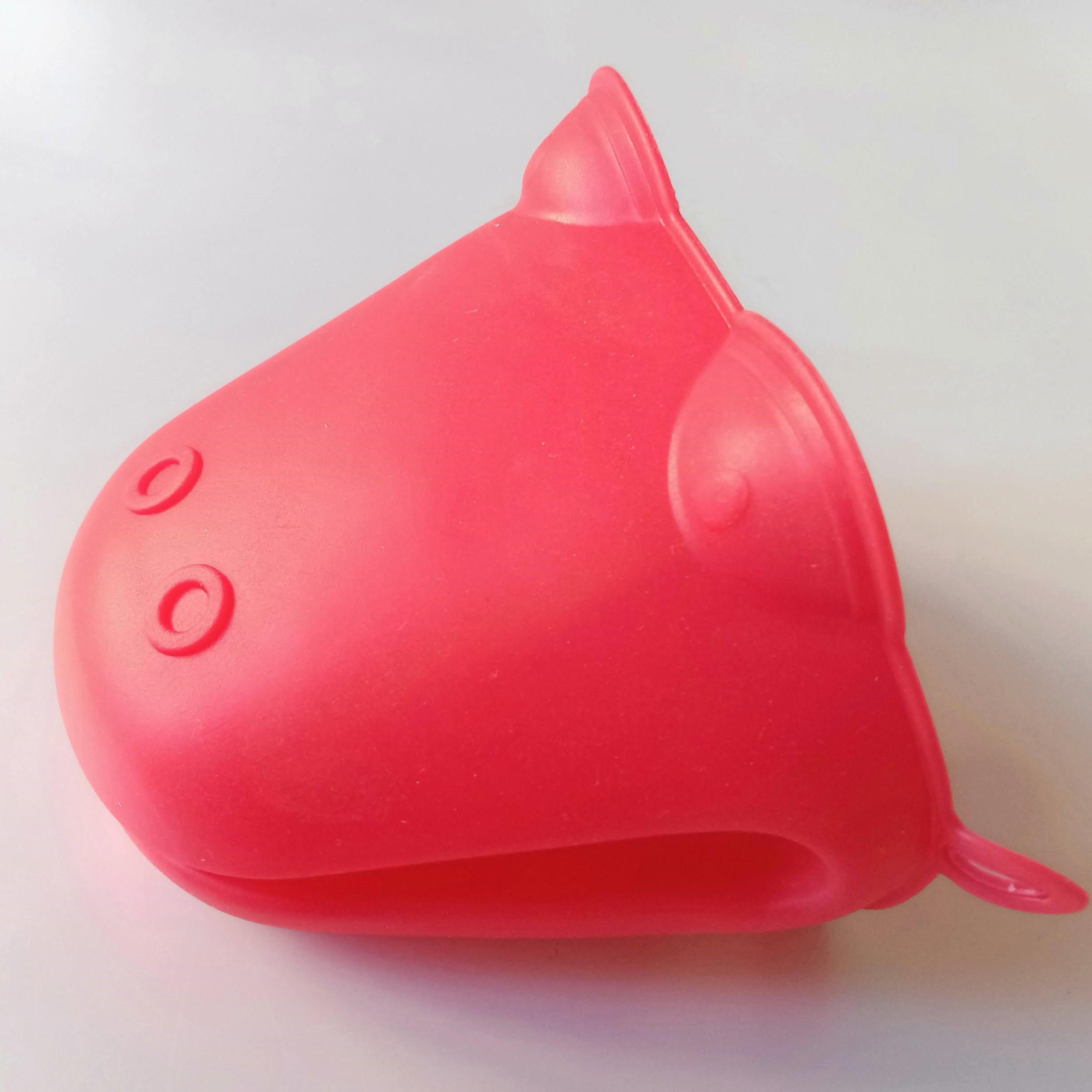 Прихватка силіконова для гарячого 11х9 см Червоний