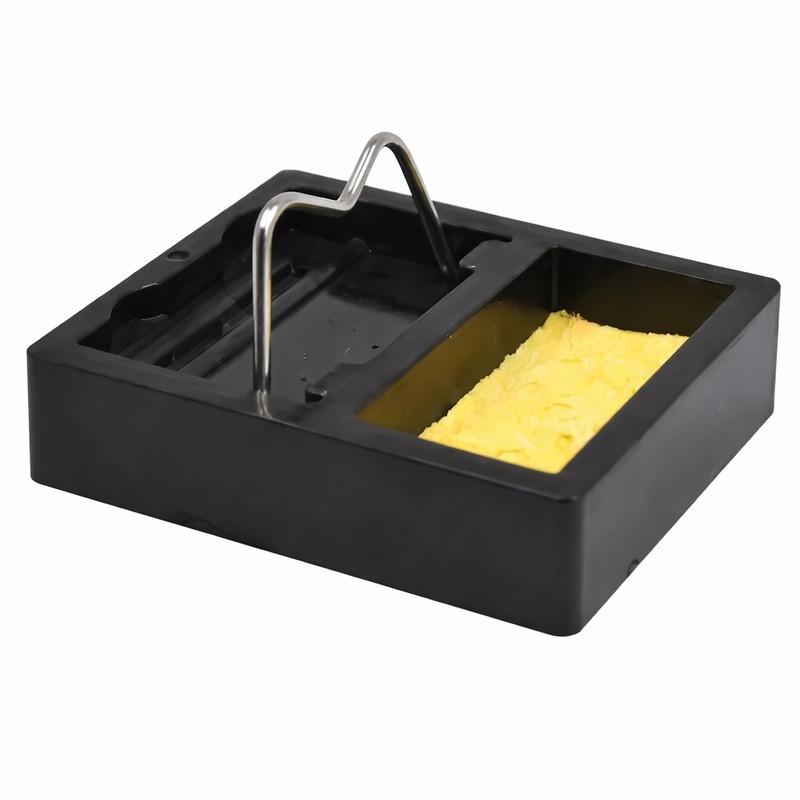 Подставка для паяльника с губкой для очистки жала настольная 47×40,6×12 мм (0012)