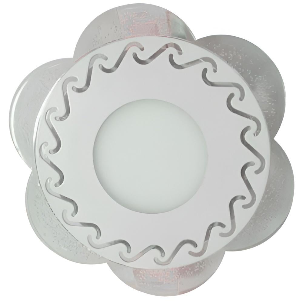 Панель LED Lemanso Тень 3W+3W 350Lm 4500K с зеленой подсветкой (LM1017)