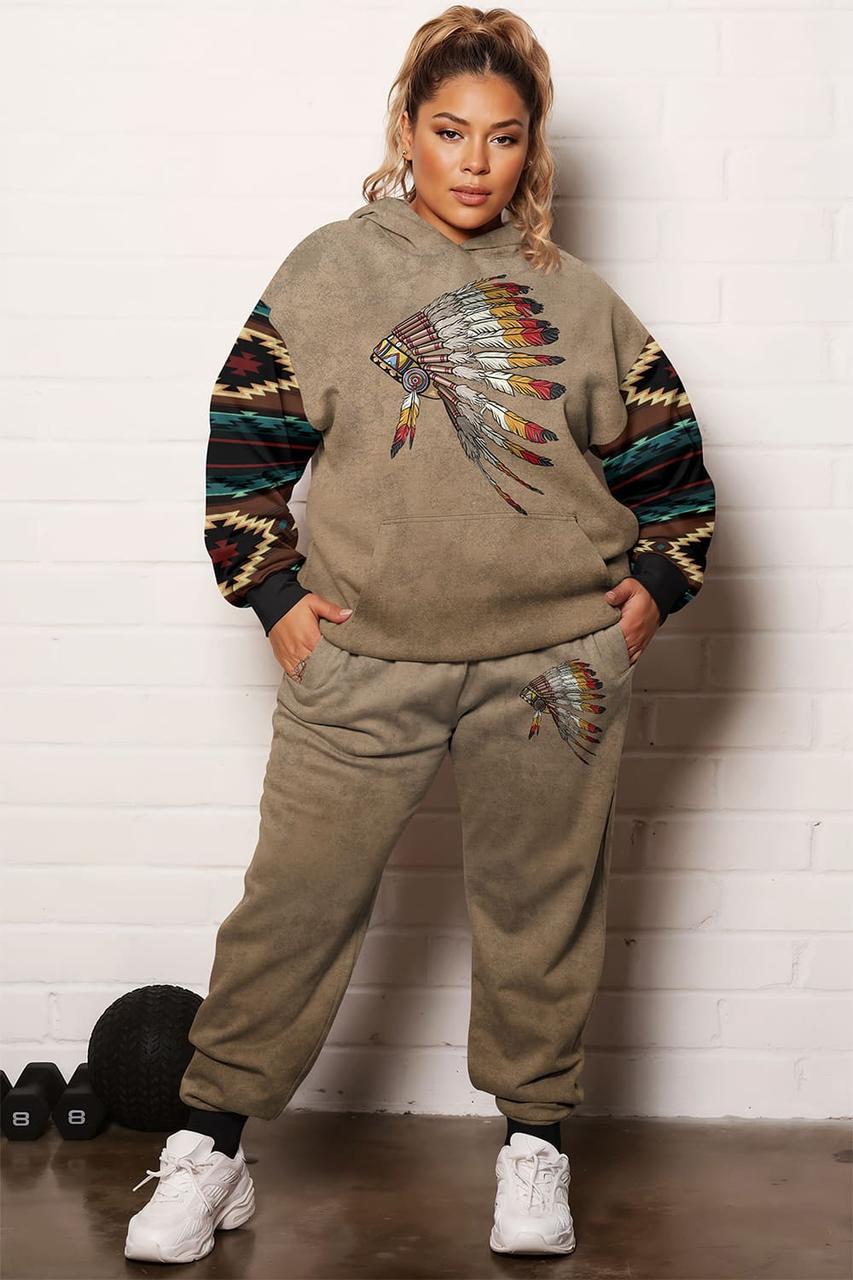 Спортивний костюм жіночий Вождь батал 6XL Коричневий (200160)
