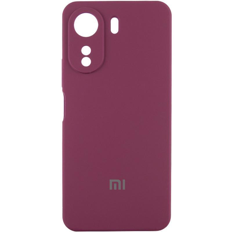 Противоударный Чехол Silicone Cover Lakshmi Full Camera (AAA) with Logo для Xiaomi Redmi 13C / Poco C65 Plum