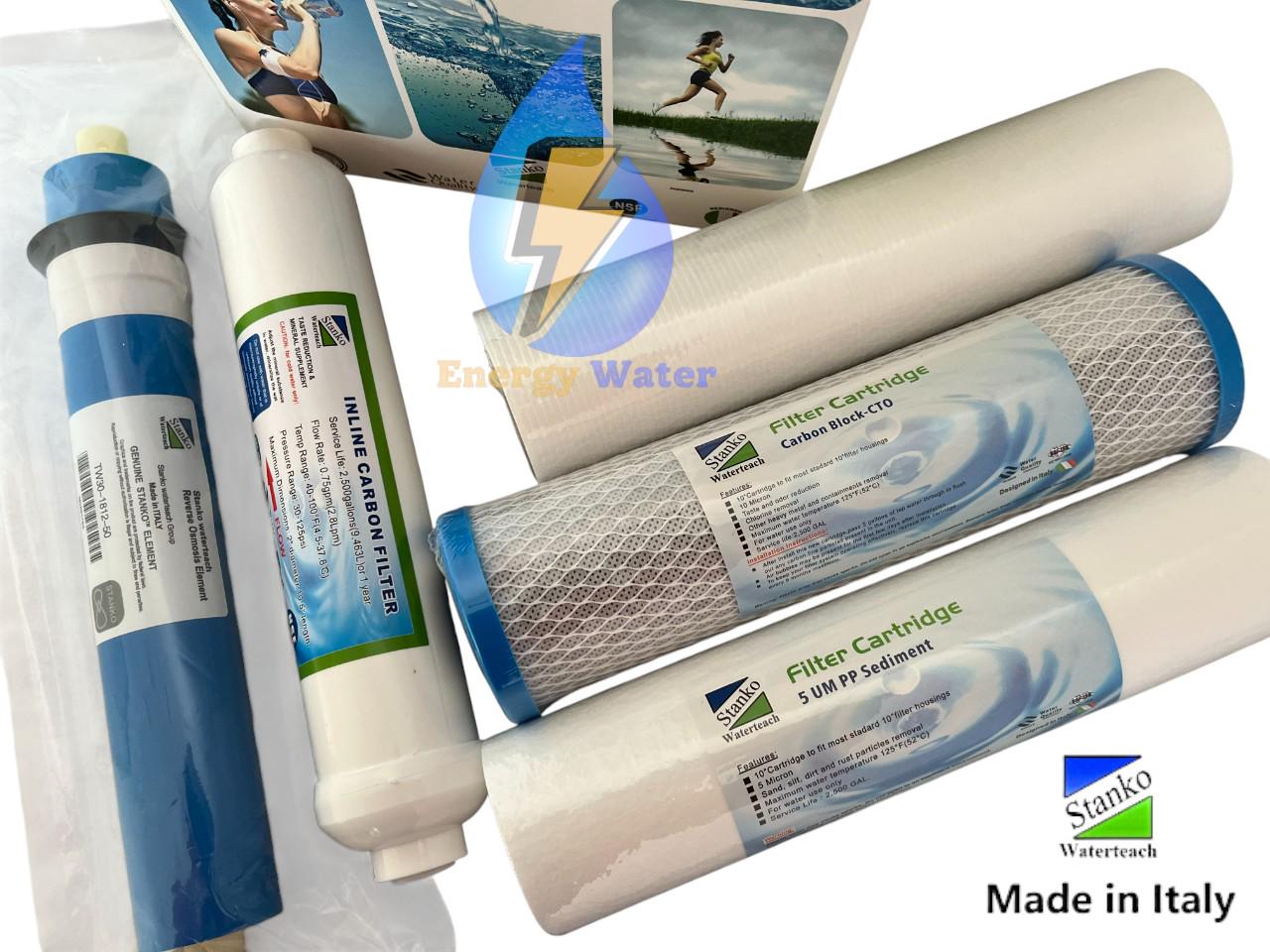 Комплект картриджів мембрана 1812-50 вугільний постфільтр для фільтра зворотного осмосу 5 шт. - фото 2 Комплект картриджів мембрана 1812-50 вугільний постфільтр для фільтра зворотного осмосу 5 шт. - фото 2