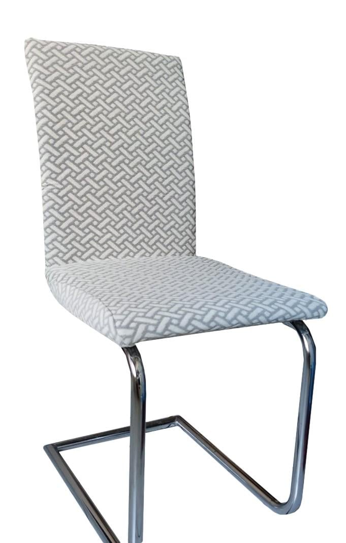 Чехол на стул со спинкой универсальный велюр Белый (2190142608) Чехол на стул со спинкой универсальный велюр Белый (2190142608)