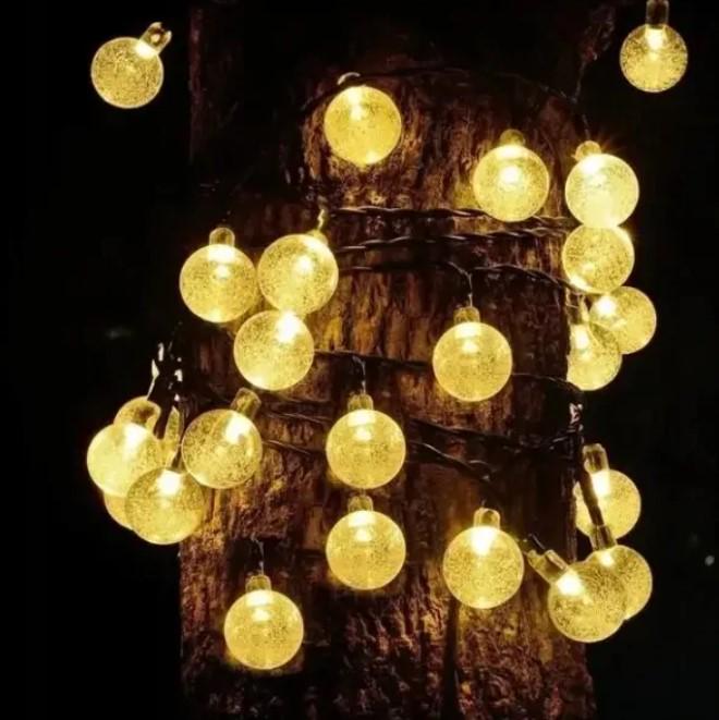 Уличная гирлянда с солнечной панелью 20 LED 5 м (SFK-17) Уличная гирлянда с солнечной панелью 20 LED 5 м (SFK-17)