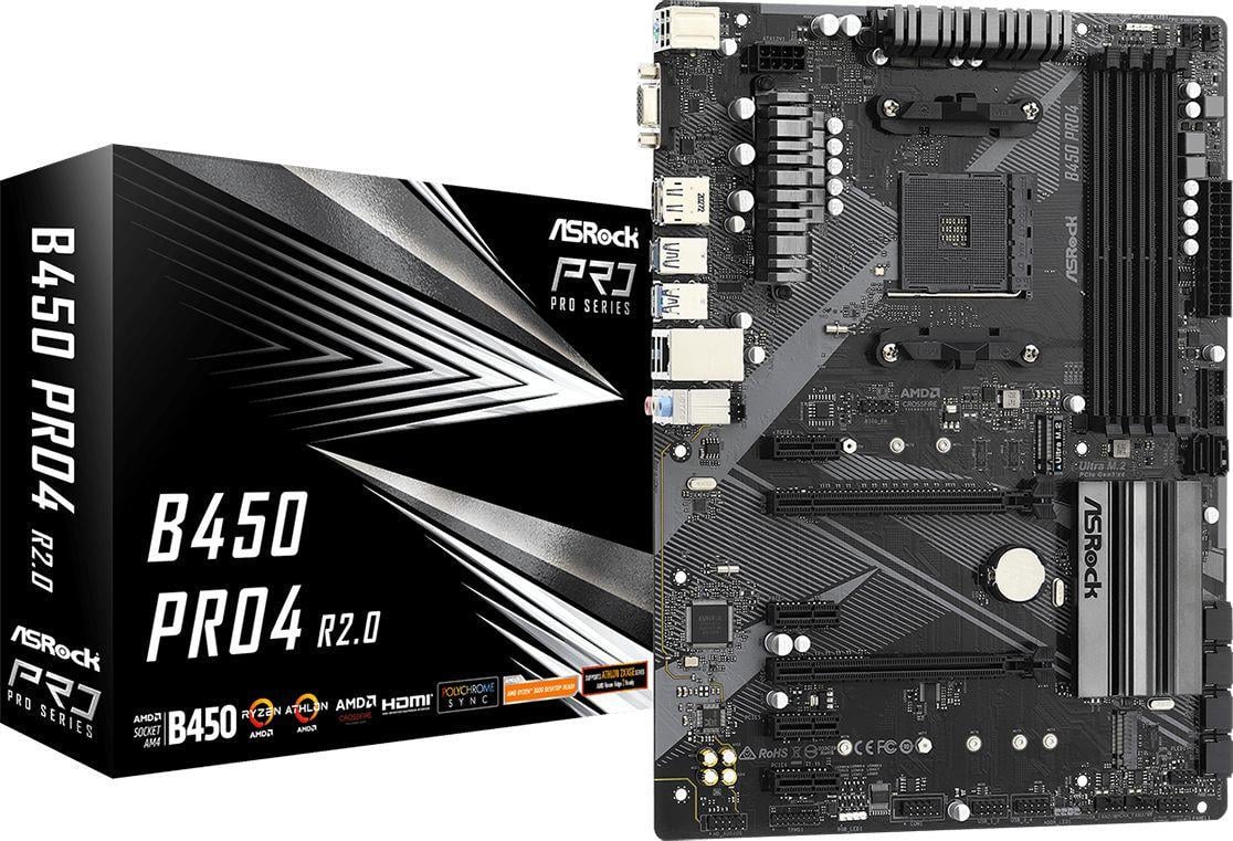 Материнська плата ASRock B450 Pro4 R2.0 (27064276)