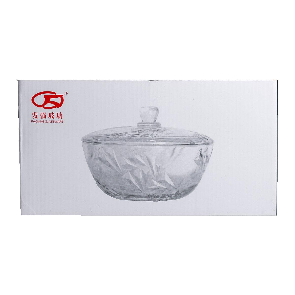 Салатница стеклянная с крышкой под хрусталь HP-YH-62 24 см (A-033655) - фото 4 Салатница стеклянная с крышкой под хрусталь HP-YH-62 24 см (A-033655) - фото 4