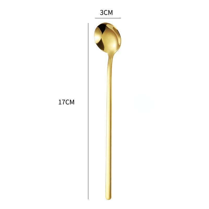 Ложка кофейная из нержавеющей стали Золотистый (2498596046) - фото 10 Ложка кофейная из нержавеющей стали Золотистый (2498596046) - фото 10