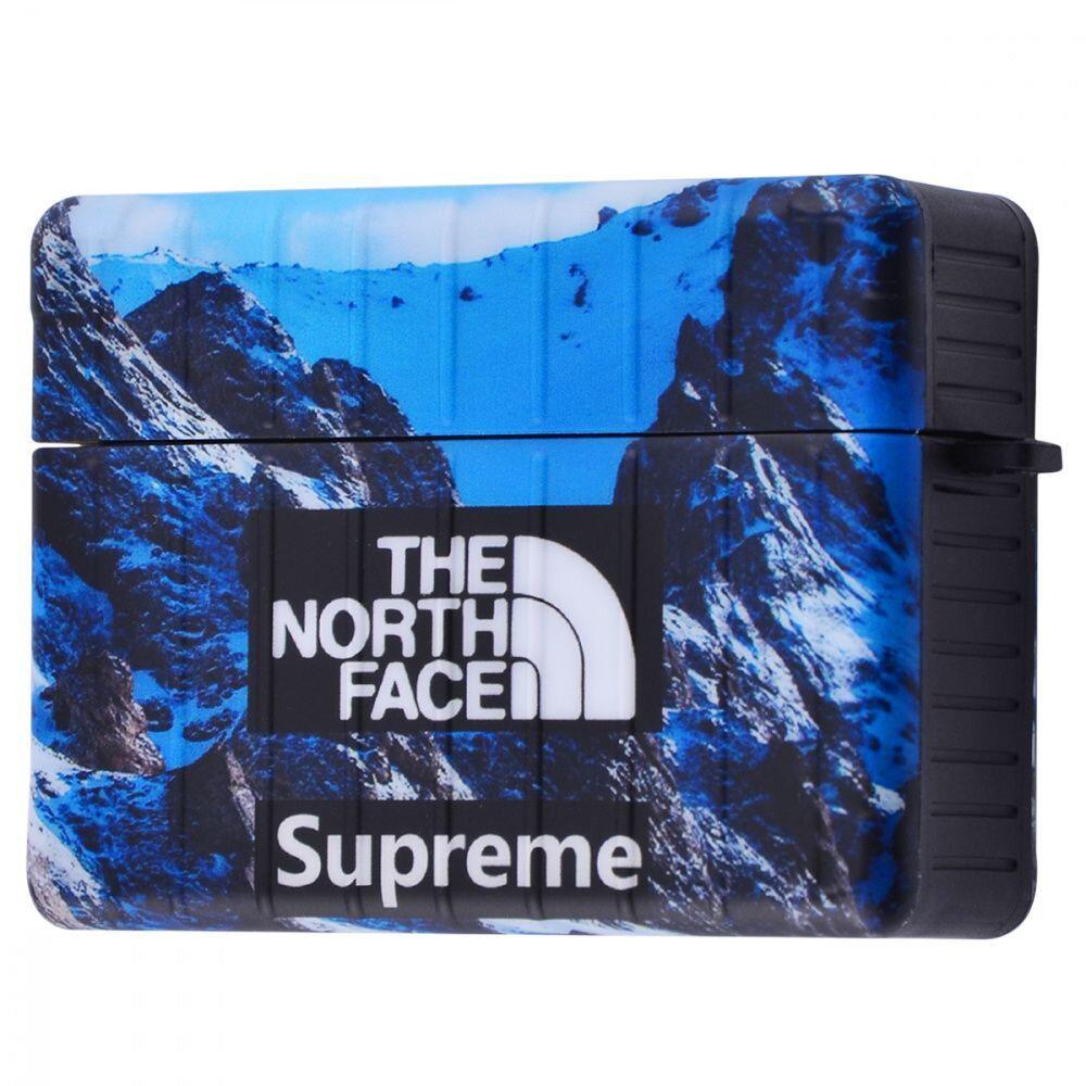 Чехол для Apple Airpods Pro Supreme The North Face Эверест Синий