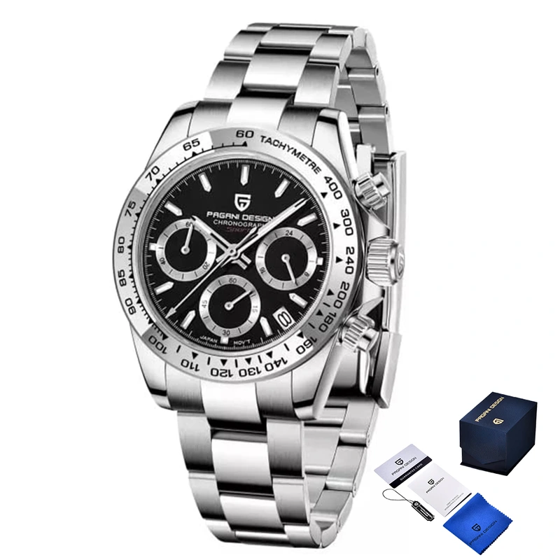 Наручний годинник Pagani Design PD-1727 Silver/Black