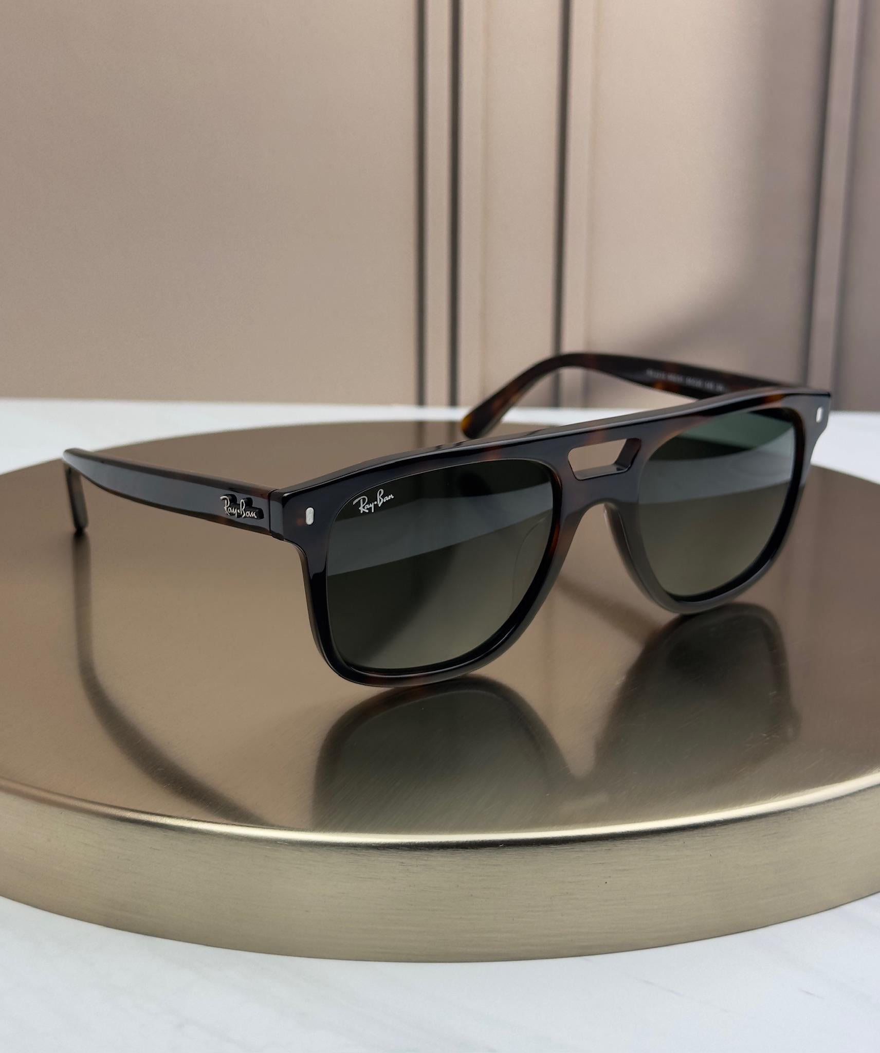 Солнцезащитные очки RAY-BAN RB2213 Гавана зеленая линза G15 двойной мостик Солнцезащитные очки RAY-BAN RB2213 Гавана зеленая линза G15 двойной мостик