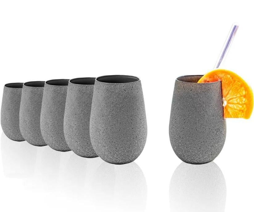 Набор стаканов для коктейлей Stölzle Lausitz Stones 465 мл 6 шт. Graphite (3520212-1)