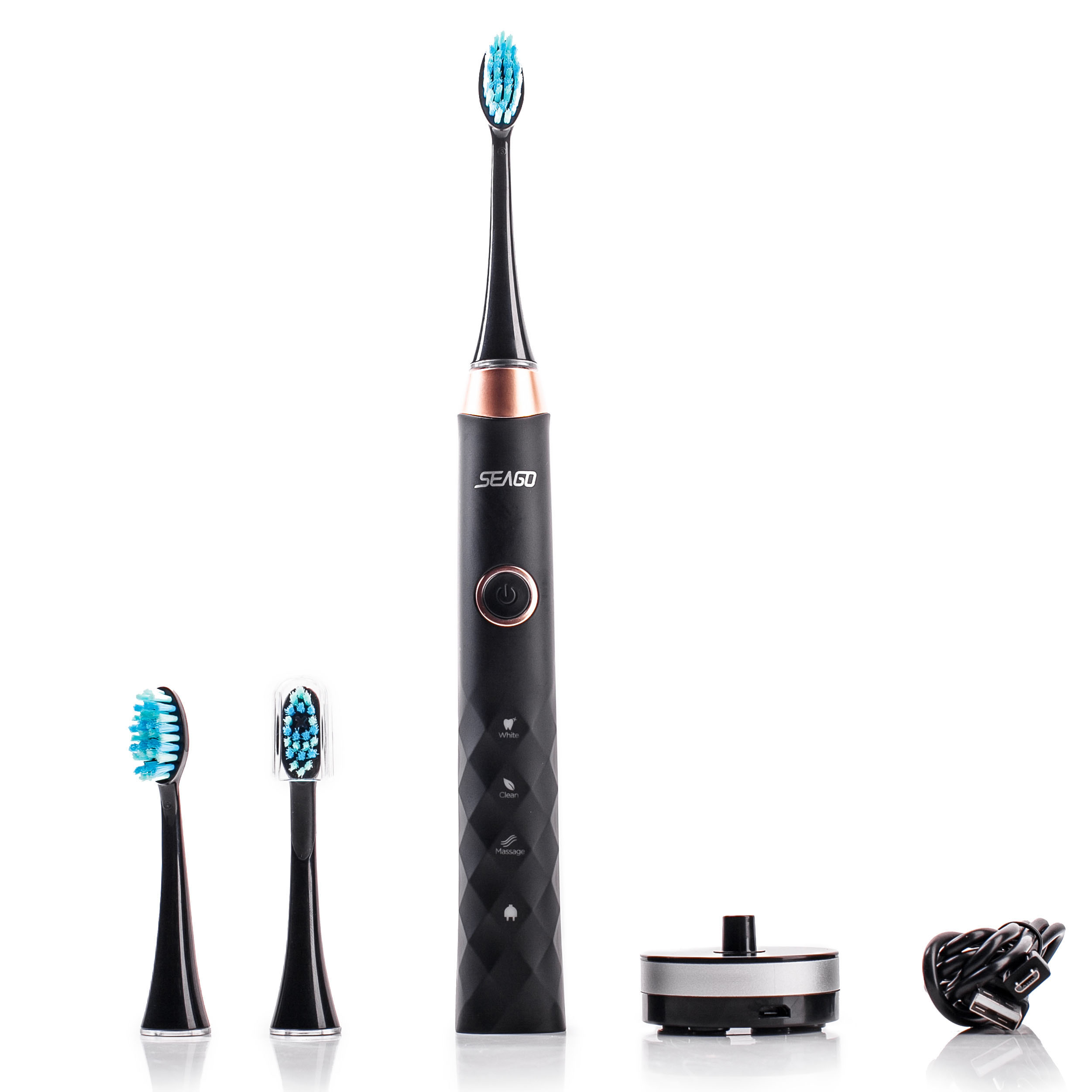 Зубна щітка Seago SG-987 електрична звукова Black - фото 5 Зубна щітка Seago SG-987 електрична звукова Black - фото 5