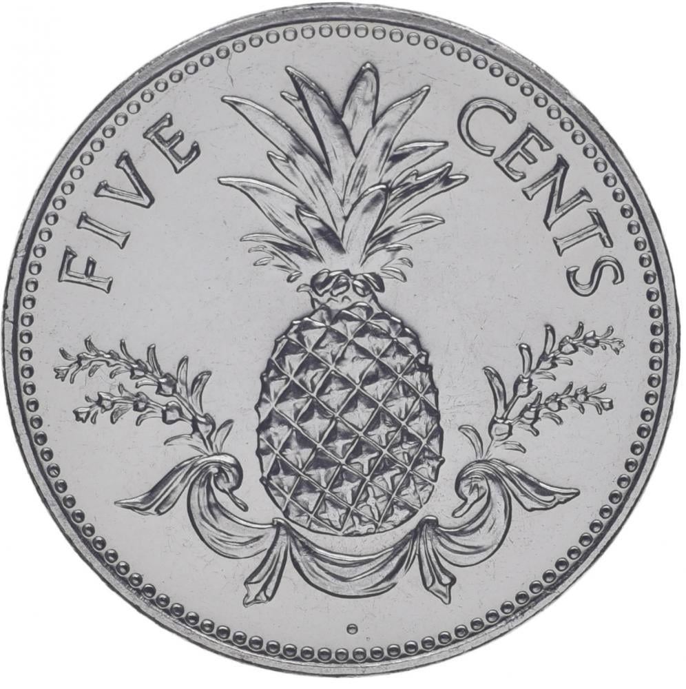 Коллекционная монета Багамы 5 центов 2005 UNC (km#60)