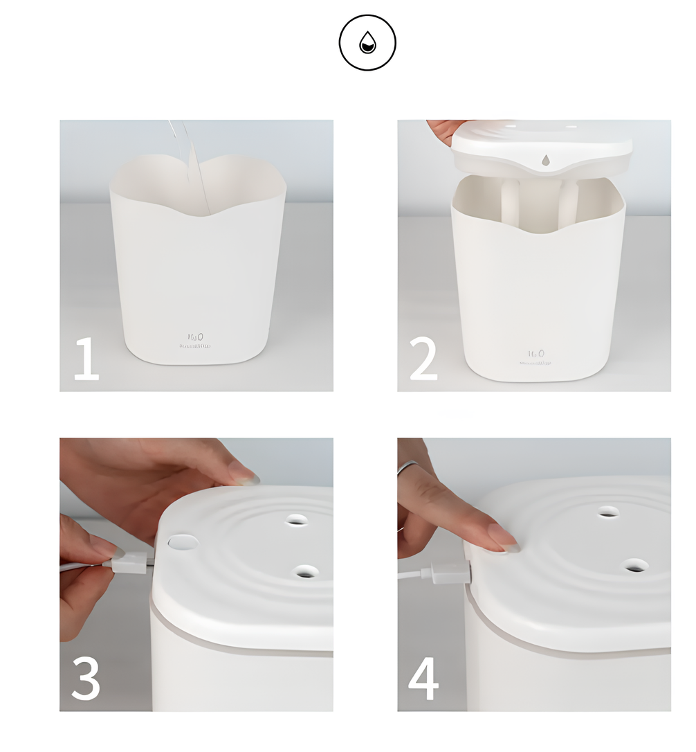 Зволожувач повітря H2O з двойним розпилювачем і LED підсвіткою 2,2 л (00421) - фото 6