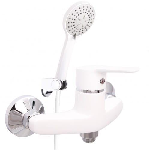 Смеситель для душа Rubineta Uno 12 K WT однорычажный Белый матовый (N20D71)