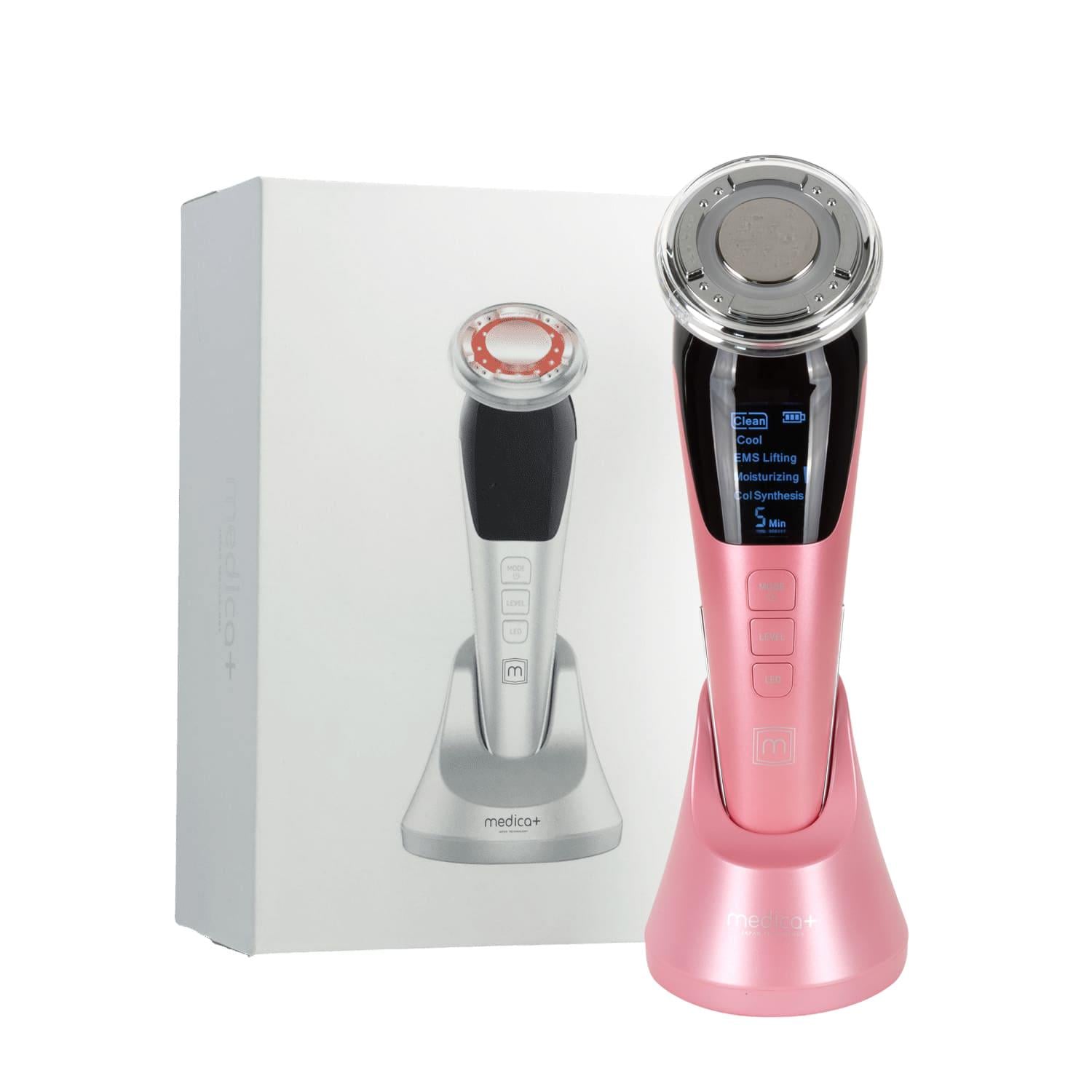Лифтинг-массажёр для лица MEDICA+ EMS LED косметический Розовый (33138691)