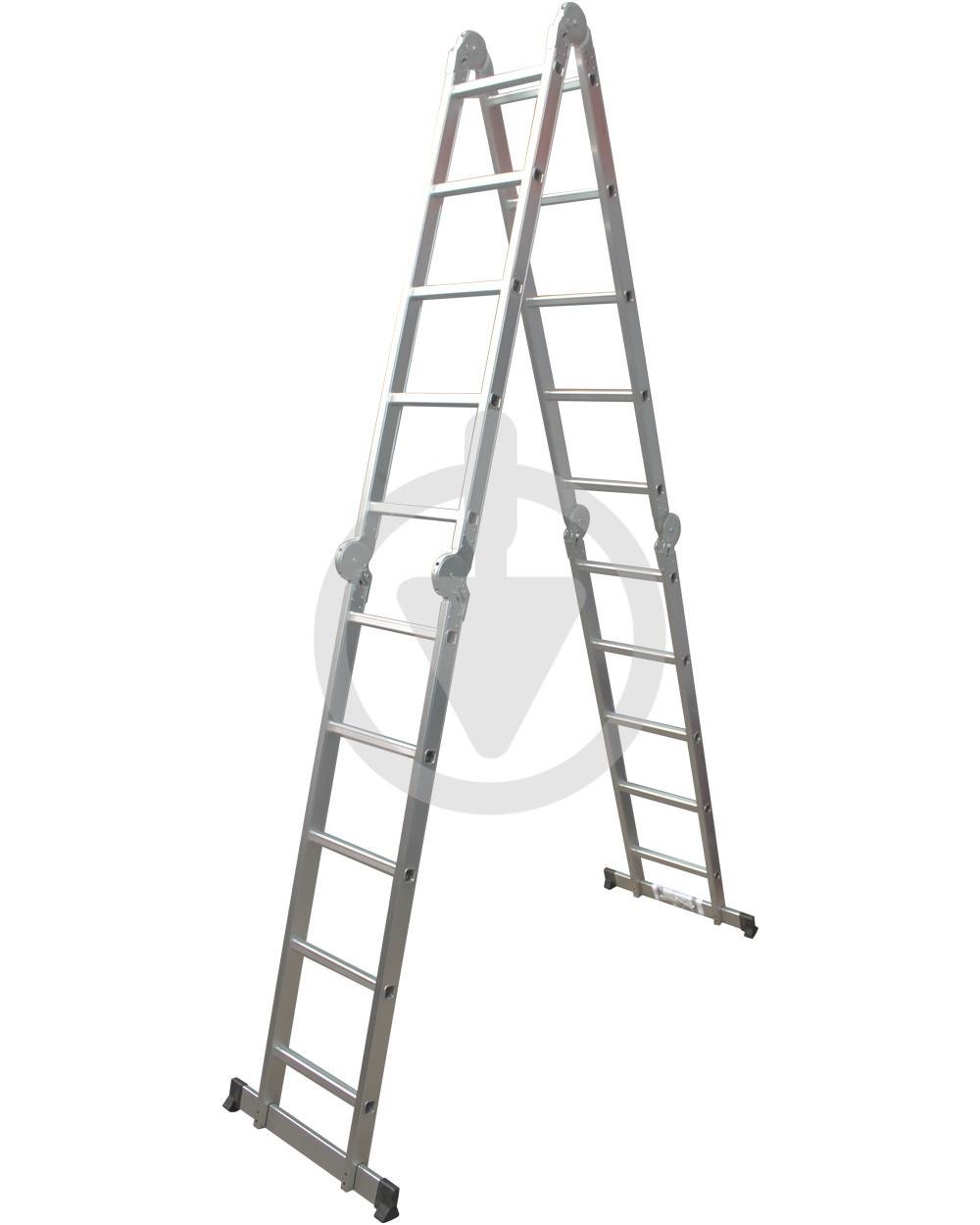 Лестница-стремянка трансформер алюминиевая 4х5 ступеней (105А)