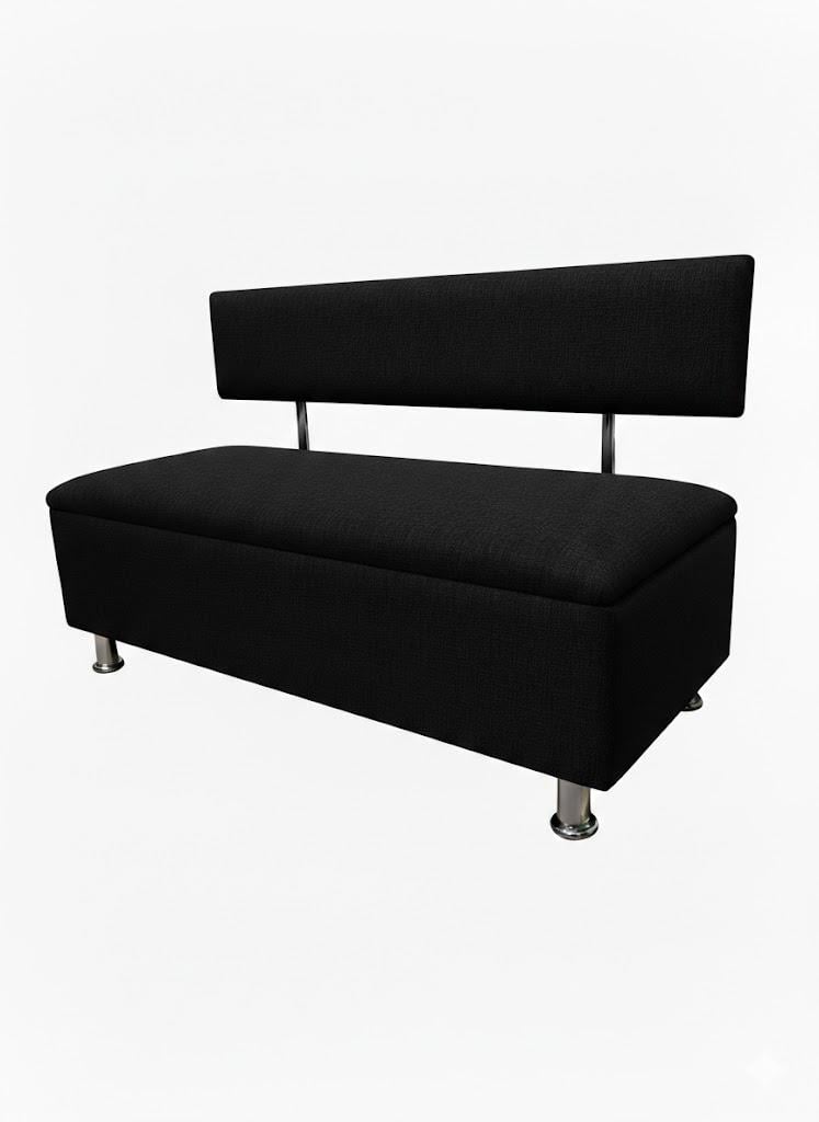 Диван для зоны ожидания Сompakt жаккард 100 см Черный (32086523) Диван для зоны ожидания Сompakt жаккард 100 см Черный (32086523)