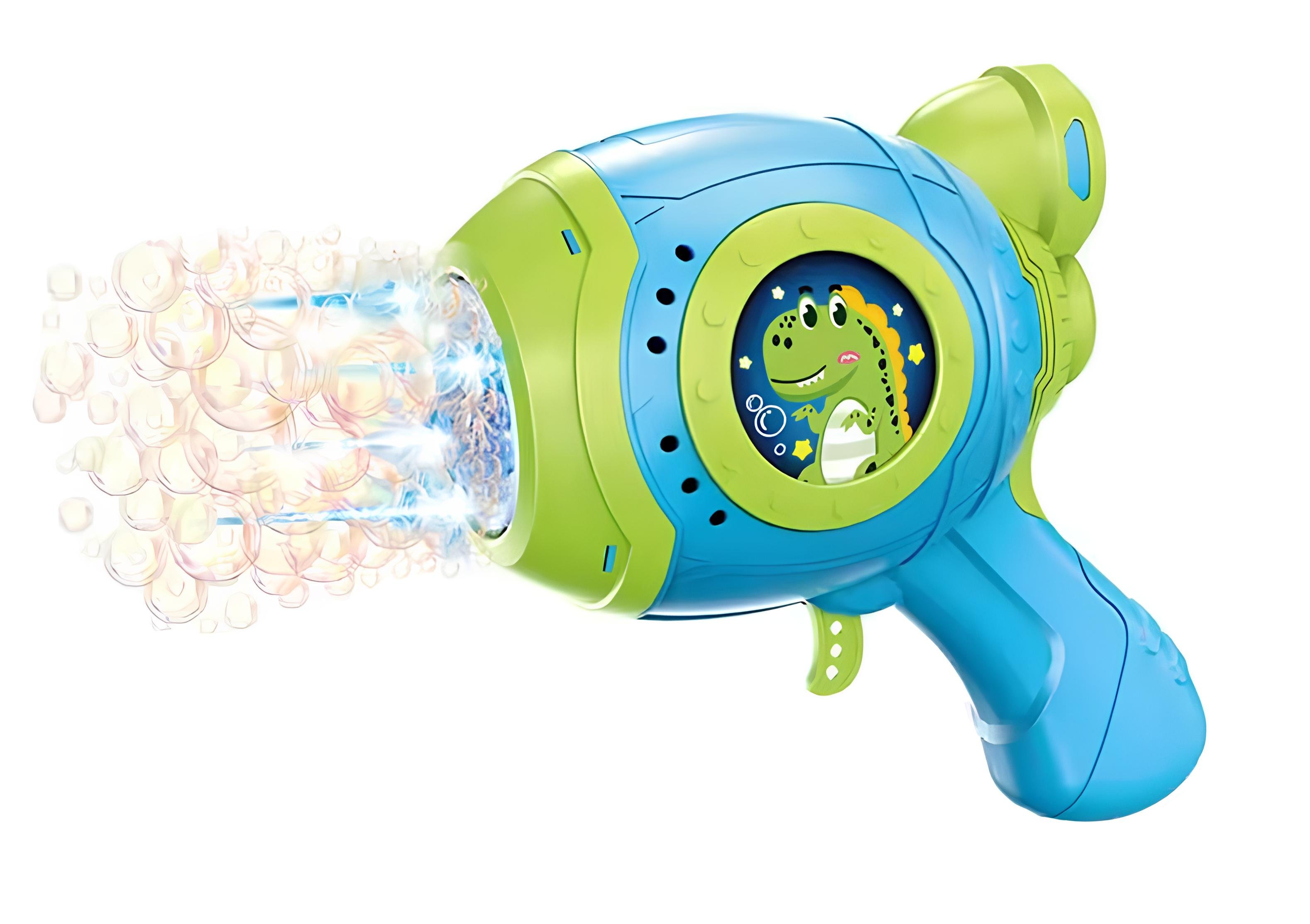 Іграшковий дитячий пістолет DINO Bubble Gun генерує бульбашки Синій (AUAU07-1) - фото 2