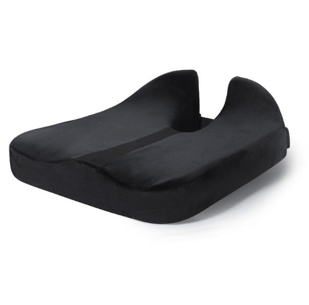 Подушка ортопедическая Memory Foam для кресла и автомобиля 44х40х6 см Черный бархат (АПС-16-33)