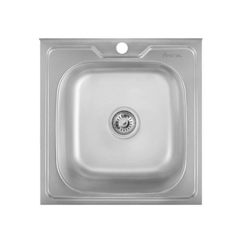 Мойка для кухни квадратная Imperial 5050 Decor IMP5050DEC (35901)