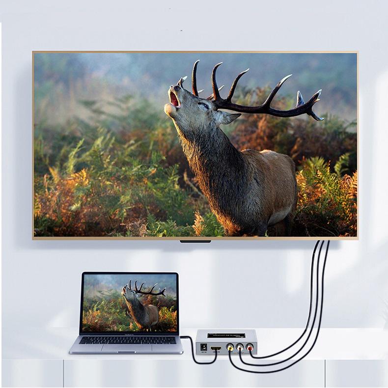 Конвертер сигналу AV в HDMI HD Dtech DT-7005A Сірий (1480450388) - фото 3