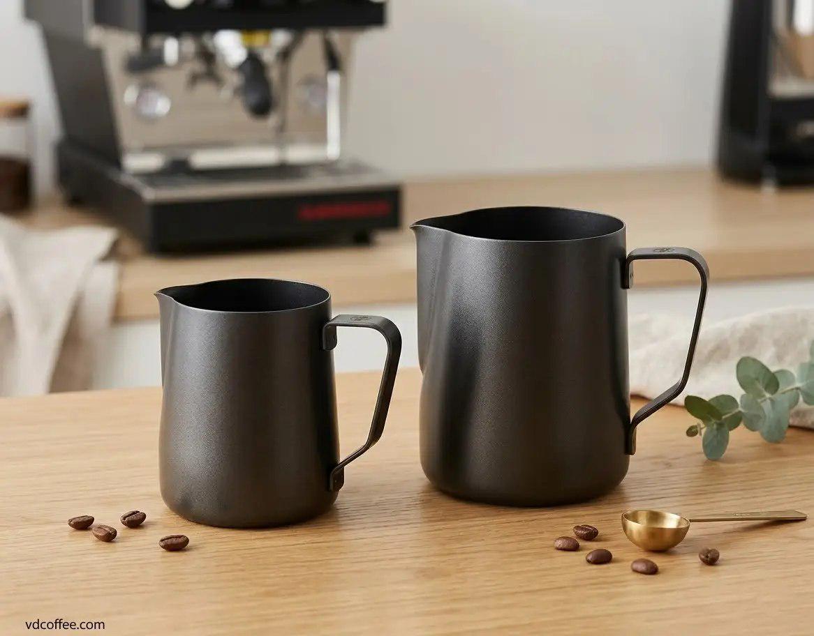 Набір пітчерів VD Coffee 350 мл/600 мл 2 шт. Black Stealth (37920660)