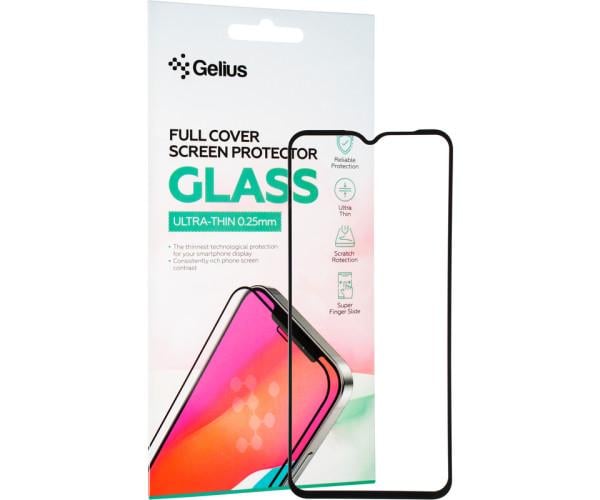 Захисне скло Gelius Full Cover Ultra-Thin 0,25 мм для Samsung A12/A125/M12/M127 Black (0100000088708)