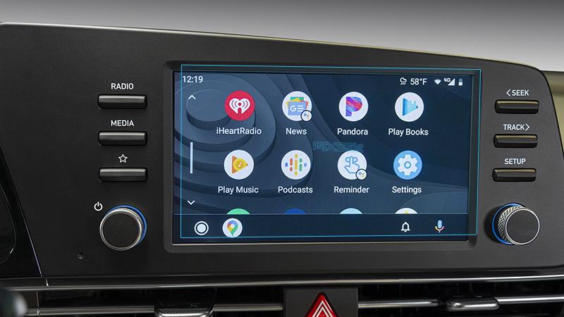 Стекло защитное Pixsel гибридный глянец на монитор Hyundai ELANTRA 7,9“ 2021
